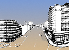 Perspective drawings of future cityscape. Ritz Carlton Club, South Beach Development. © McGuire & Associates, 2007